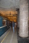 Ndhern sklenen stpy v stanici metra Avtovo. 