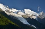 Mt. Blanc u bez oblakov.