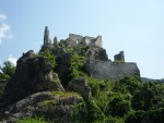 Zrcanina hradu Durnstein - miesto vznenia kra Richarda Levie Srdce