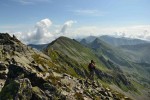 Pohad z vrchola Bankov (2178 m.n.m), pred nami Hrub kopa, Plaliv, Ostr Roh...