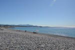 Dlh mestsk pl vo Villeneuve-Loubet. 