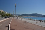 Chodník pre cyklistov po pobreží v Nice.