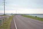 Najhoršie 3 km v mojom cyklistickom živote- prechod z ostrova Saaremaa na vedľajší ostrov Muhu. 