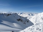 výhľad na alpskú panorámu, Stubai Gletscher